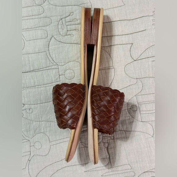 NEW Nisolo ISLA Slide Sandal Sz 9 Brandy Woven Leather - Picture 4 of 8